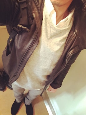 HIDETOさん(メンズ・173cm)の冬コーディネート