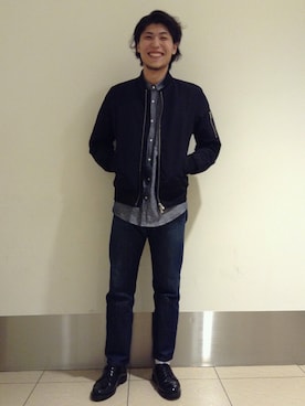 「アダムエロペ」｜「アイテム（ジャケット/アウター）」を使った、yukeeさん（メンズ・176cm）の秋コーディネート