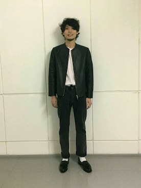 「ノーカラージャケット」｜yukeeさん（メンズ・176cm）の夏コーディネート