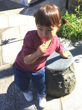 「TRICKorTREAT（トリックオアトリート）のアイテム」を使った、ki☺︎hoさん（キッズ・90cm）の秋コーディネート