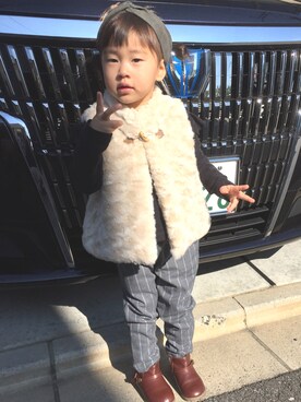 ki☺︎hoさん（キッズ・90cm）の秋コーディネート