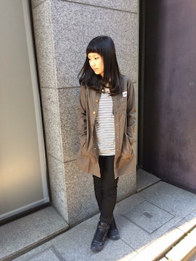「Lee（リー）のアイテム（その他パンツ）」を使った、risaさん（レディース・155cm）の春コーディネート