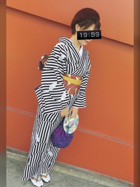 「古着屋JAMのアイテム（ハンチング/ベレー帽、レッド系）」を使った、marukoさん（レディース・161cm）の秋コーディネート