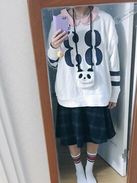 「アイテム（コインケース）」を使った、りさん（レディース・160cm）の冬コーディネート