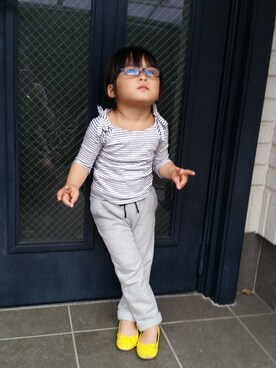 「スエット」｜A YOOさん（キッズ・100cm）の春コーディネート