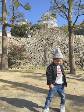 「GLOBAL WORK（グローバルワーク）のアイテム（スタジャン）」を使った、mayucocoさん（レディース・150cm）の秋コーディネート