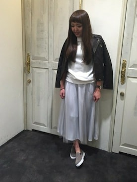 「MOROKOBAR（モロコバー）のアイテム」を使った、あゆみさん（レディース・163cm）の冬コーディネート