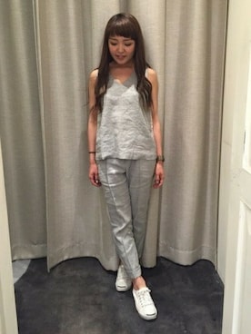 「MOROKOBAR（モロコバー）のアイテム」を使った、あゆみさん（レディース・163cm）の春コーディネート