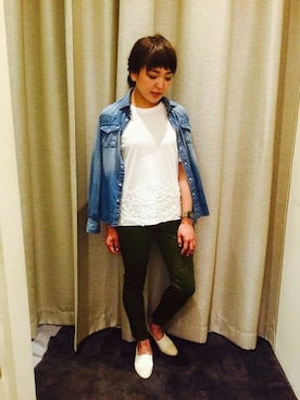 「MOROKOBAR（モロコバー）のアイテム」を使った、あゆみさん（レディース・163cm）の夏コーディネート