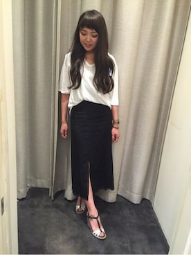 「MOROKOBAR（モロコバー）のアイテム」を使った、あゆみさん（レディース・163cm）の夏コーディネート