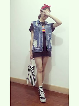 「Major made（Major made）のアイテム（ジャケット/アウター）」を使った、Chiii🖤さん（レディース・162cm）の夏コーディネート