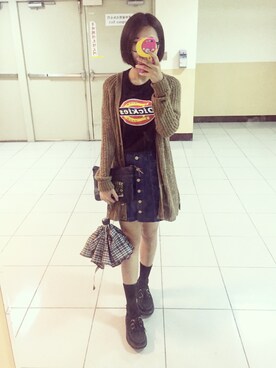 「PULL&BEAR（プルアンドベア）のアイテム（ピーコート）」を使った、Chiii🖤さん（レディース・162cm）の秋コーディネート