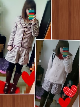「F i.n.t（フィント）のアイテム（セットアップ）」を使った、みはるさん（レディース・152cm）の春コーディネート