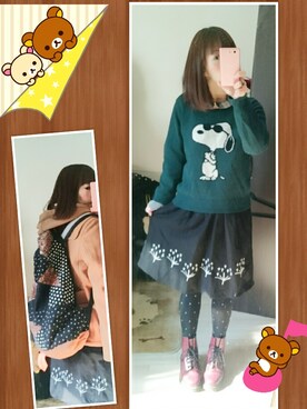「FRAPBOIS」｜「アイテム（ダッフルコート）」を使った、みはるさん（レディース・152cm）の秋コーディネート