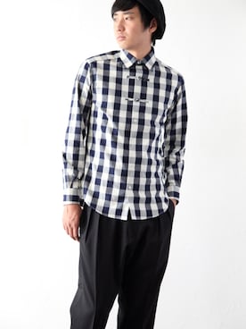 「A（エィス）のアイテム（パンツ）」を使った、shino1211さん（メンズ・180cm）の秋コーディネート
