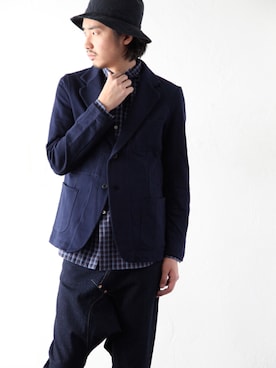 「A（エィス）のアイテム（ジャケット/アウター）」を使った、shino1211さん（メンズ・180cm）の春コーディネート