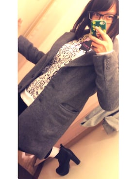 「ボブ女子」｜あすみんさん（レディース・159cm）の冬コーディネート