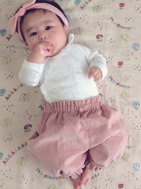 「niva（ニヴァ）のアイテム」を使った、na76さん（キッズ・60cm）の秋コーディネート