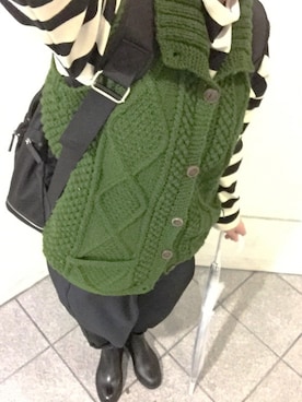 「花見」｜「アイテム（レインシューズ）」を使った、なりさん（レディース・154cm）の春コーディネート