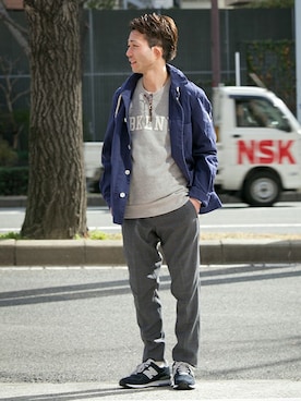 「URBAN RESEARCH（アーバンリサーチ）のアイテム（カバーオール）」を使った、UR MENS STAFFさん（メンズ・172cm）の春コーディネート