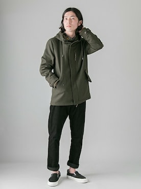 「ウエスタンシャツ」｜「アイテム（ブルゾン）」を使った、UR MENS STAFFさん（メンズ・172cm）の冬コーディネート