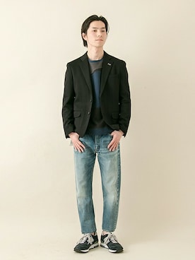 「URBAN RESEARCH（アーバンリサーチ）のアイテム（スニーカー）」を使った、UR MENS STAFFさん（メンズ・172cm）の春コーディネート
