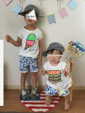 Ririn⚪︎さん(キッズ・100cm)の夏コーディネート