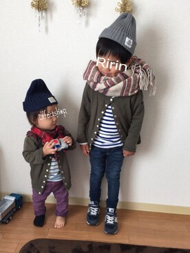Ririn⚪︎さん（キッズ・100cm）の冬コーディネート