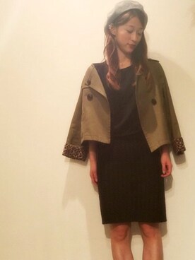 「crolla（クローラ）のアイテム（ジャケット/アウター）」を使った、MINAIさん（レディース・160cm）の秋コーディネート