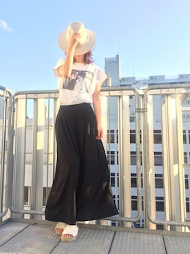 「rag & bone（ラグアンドボーン）のアイテム（トップス）」を使った、MINAIさん（レディース・160cm）の夏コーディネート