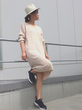 「rag & bone（ラグアンドボーン）のアイテム（帽子）」を使った、MINAIさん（レディース・160cm）の秋コーディネート