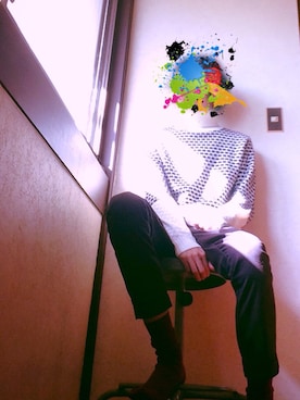 「Ranch standard（ランチスタンダード）のアイテム（トップス）」を使った、胤さん（メンズ・181cm）の秋コーディネート