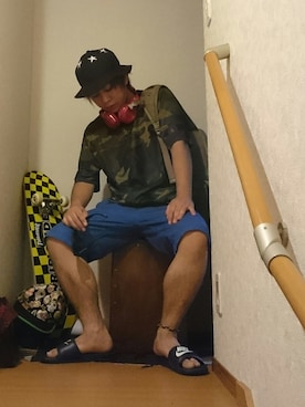 「アイテム（PC・スマホグッズ/家電）」を使った、waka (外村茂男)  さん（メンズ・162cm・30代）の夏コーディネート
