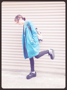 「DHOLIC（ディーホリック）のアイテム（その他アウター）」を使った、cloe(クロエ)さん（レディース・154cm）の春コーディネート