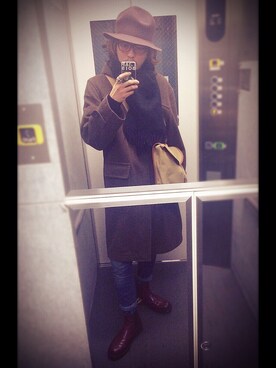 「ARIA（アリア）のアイテム」を使った、ぽんさん（メンズ・175cm）の冬コーディネート