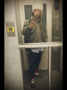 「PATRICK COX（パトリック・コックス）のアイテム（シューズ）」を使った、ぽんさん（メンズ・175cm）の冬コーディネート