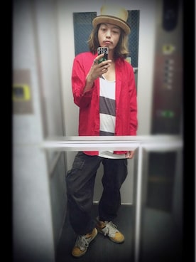 「H&M（エイチ・アンド・エム）のアイテム（タンクトップ）」を使った、ぽんさん（メンズ・175cm）の春コーディネート
