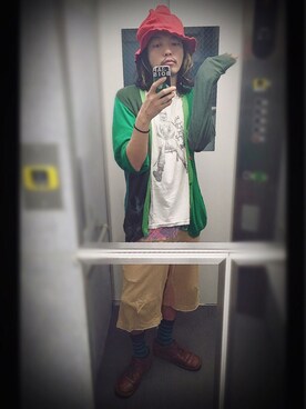 「FINAL HOME（ファイナルホーム）のアイテム」を使った、ぽんさん（メンズ・175cm）の夏コーディネート