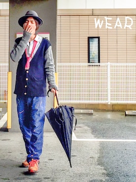 河上裕馬さん（メンズ・175cm）の春コーディネート