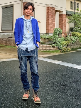「ドラフトCC」｜河上裕馬さん（メンズ・175cm）の春コーディネート