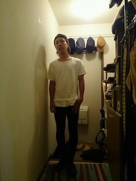 「MofM(manofmoods)（マンオブムーズ）のアイテム（パンツ）」を使った、19890724さん（メンズ・176cm）の秋コーディネート