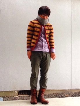 「CONQUEST（コンクエスト）のアイテム」を使った、hide104さん（メンズ・162cm）の冬コーディネート