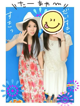 「マキシワンピ」｜Haya Nagamineさん（レディース・152cm・10代）の夏コーディネート