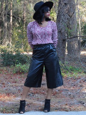 「pants」｜「アイテム（帽子）」を使った、Margo さん（レディース・165cm）の冬コーディネート
