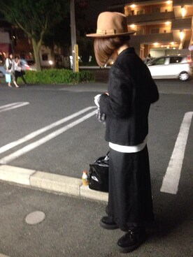 「tricot COMME des GARCONS（トリココムデギャルソン）のアイテム（テーラードジャケット）」を使った、yopeさん（レディース・155cm）の秋コーディネート