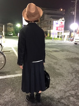 「ジョージコックス」｜「アイテム（ブーツ）」を使った、yopeさん（レディース・152cm）の秋コーディネート