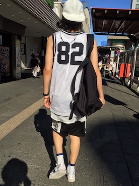 「603（ロクマルサン）のアイテム（帽子）」を使った、yopeさん（メンズ・174cm）の夏コーディネート