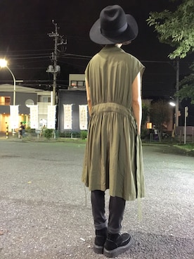 「JEANASIS（ジーナシス）のアイテム（ピーコート）」を使った、yopeさん（レディース・152cm）の秋コーディネート