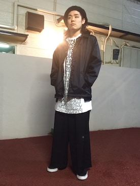 「THREE BLIND MICE（スリーブラインドマイス）のアイテム（帽子）」を使った、yopeさん（メンズ・174cm）の秋コーディネート