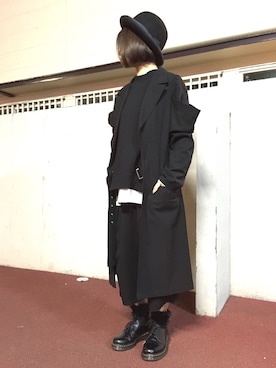 「EN ROUTE（アンルート）のアイテム（スラックス）」を使った、yopeさん（レディース・174cm）の秋コーディネート